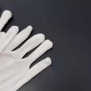 24PCS White Cotton Work Gloves for Dry Hands Ceremonial Handling Film Jewelry Silver Inspection Gloves Household Cleaning Tools