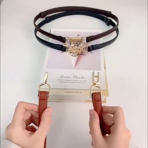 Gesper Kulit Wanita Sabuk Tali Ikat Pinggang Cewek Casual Import BT012