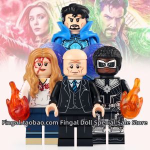 Doctor Strange Professor X Scarlet Witch Captain Marvel Minifigures