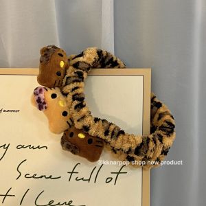 Katie Cat Wide Elastic Hairband Plush Face Washing Ladies New Style Adorable Hair Accessories Korean Fashion Fresh Outlined