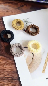 10pcs/pack Durable High Elastic Rubber Band Hair Rope Solid Color Hair Band Scrunchies Rubber Band Ponytail Hair Tie Set Hair Accessories