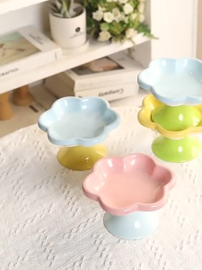 TURTLE Ceramic Pet Bowl For Dog and Cat/Ceramic High-foot Neck Guard Food Bowl/Pet Supplies
