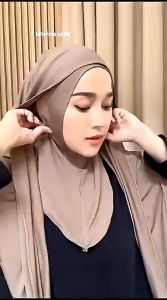 HIJAB PASHMINA INNER JERSEY OVAL NUTUP LEHER PREMIUM