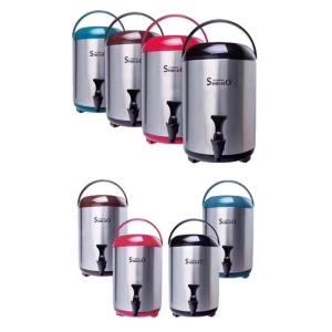 Shih-Ho Taiwan Milk Tea Insulated Bucket Auntys  Style Chinese Cuisine 2 Layer 304 Stainless Steel for Restaurants And Tea Shops