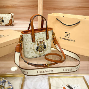 Fashionable Leather Tote Bag Hong Kong Cowhide Genuine Leather Vegetable Basket Handbag Stylish Shoulder Bag for Women