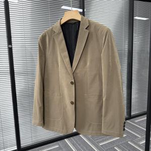 เสื้อสูทผู้ชายสีพื้นสไตล์ย้อนยุค คุณภาพดี ฤดูใบไม้ผลิ 2025 แจ็คเก็ตสูทผู้ชายแบบมีฮู้ด ปกเสื้อสูทแบบพับได้ แขนยาว ปกติ