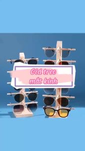 [HÀNG CÓ SẴN] - Giá treo mắt kính chất liệu gỗ nhiều tầng