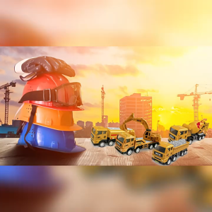 Trucks Toys Crane Excavator Diecast Engineering Vehicle Toys Gift For Kids 3D Model