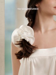 YINSANG | Orchid Style Silk Hair Circle French Elegant