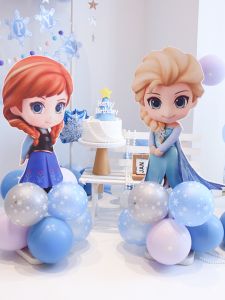 Cartoon Frozen Theme Balloons Elsa Princess KT Board Stand Birthday Decoration Scene Props Path Indicators Event Supplies