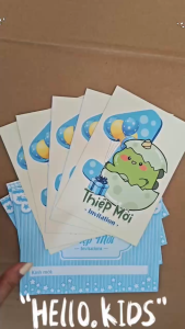 (COMBO 30THIỆP )Thiệp thôi nôi có sẵn ghi tay nội dung thiệp gấp đôi 11x15cm