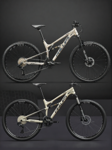 Soft-Tail Double Shock-Absorbing Variable-Speed Hydraulic Disc Brake Bicycle