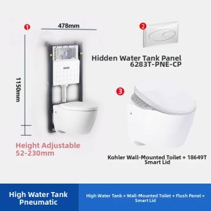 Kohler | Smart Wall-mounted Toilet hidden tank
