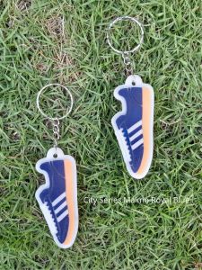 Accessories Gantungan Kunci Snakers Garis 3 Rubber Keychain