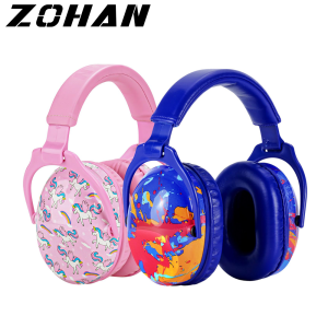 ZOHAN Ear Protector Kids Cute Unicorn Ear Defender 2 Pack Safety Earmuff Noise Reduction Soundproof 25dB For Toddlers Children
