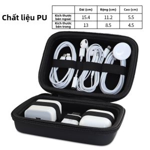 OLYSON | Túi Đựng Phụ Kiện Sạc Đa Năng Dung Lượng Lớn Tiện Lợi