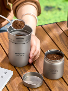 Pure Titanium Hand Made Coffee Maker Filter-Free Paper Coffee Strainer Coffee Cup Outdoor Camping Hand-Made Coffee Portable Suit