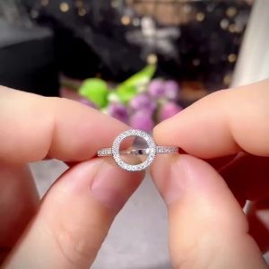 Huitan Silver Color Women Ring Simple Circle Shaped Fashion Versatile Daily Party Lady Accessories Full Shiny CZ Elegant Jewelry
