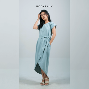 Bodytalk Dress Wanita Ryn Light Green Online 72095T1LN