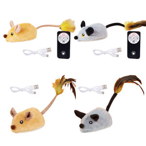 【New Arrival】 Interactive Cat Toy Electronic Mouse Moving Cat Toys Mice Moving Toy Moving Cat Mouse Toy for Cat Self Play Exercise