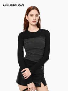 ANN ANDELMAN | Long Sleeve Fitted Slim Knit Base Layer Shirt