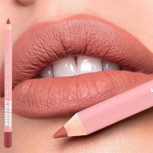 ดินสอเขียนขอบปากเนื้อแมทกำมะหยี่ 12 สี กันน้ำ สีชัด ติดทนนาน สีแดง น้ำตาล นู้ด ลิปคอนทัวร์ ทินท์ ลิปสติก เครื่องสำอาง