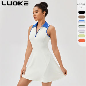 LUOKE หนังสิทธิบัตรนุ่มยืดหยุ่นสูงเปลือยชุดสลิงแพ็คสะโพกกระโปรงหนัง