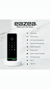 EAZEA AXIS-G Pro Smart Gate Lock with Face Scan Keyless Access HDB Local Warranty