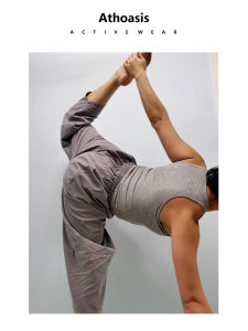 Quần Tập Yoga Cotton Athoasis Rộng Rãi Thoải Mái Dài Đến Mắt Cá Chân Quần Tập Luyện Quần Dài Mùa Hè Quần Dài Tập Yoga