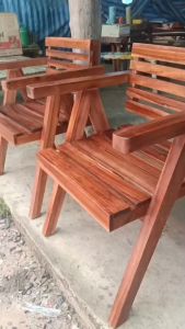 เก้าอี้ไม้ประดู่ ม้านั่งสนาม ม้านั่งยาว ม้านั่งไม้ เก้าอี้ไม้ เก้าอี้ยาว ม้านั่งกลางแจ้ง เก้าอี้สนาม Bench Chair Wood