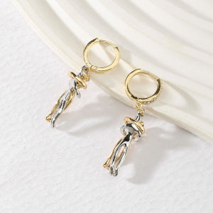 2025 Stereoscopic Party Jewelry Two people Hugging Exaggerated Fashion Accessories Hoop Earrings Dangle Earrings Drop Earrings