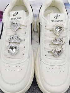 2 Chiếc Phụ Kiện Giày Cao Cấp Đính Đá Pha Lê ABS Sang Trọng Hình Vương Miện Vàng Kẹp Dây Giày Tự Làm Trang Trí Cho Giày Nữ