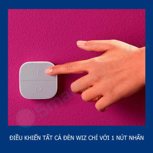 Nút nhấn không dây Philip Wiz Portable Button RF dùng điều khiển đèn Wiz nhỏ gọn Hàng Chính Hãng BH 1 Năm