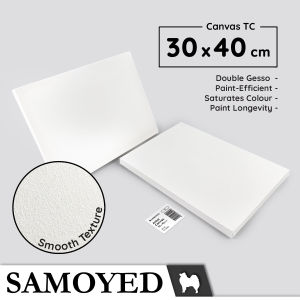 Kanvas Lukis / Artist Canvas Board / Panel 30 x 40 cm TC Samoyed ACVS-TC-3040