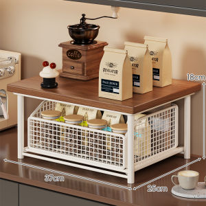 Pull-out Multifunctional Organizer Stand Coffee Station