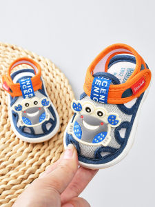ผ้าฝ้ายระบายอากาศการ์ตูนแอนิเมชั่นรองเท้าเด็กวัยหัดเดินสําหรับเด็กหญิงและเด็กชายยางกันลื่นแต่เพียงผู้เดียว Velcro ปิดฤดูร้อนขนาด 0-3 ปี