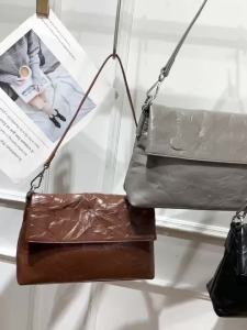 U Beauty | Ladies Genuine Cow Leather Shoulder Bag High Quality Vintage Oil Waxed Cowhide Handbag Multi-functional Womens Crossbody Bag
