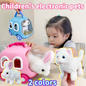 Cute Electronic Walking Pet Accessories Walking Animals Cute Electric Bunny Cat Dog Walking Toy