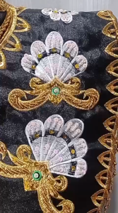 Renda Bordir Hiasan Dada Aksesoris Tari & Karnaval Motif Enggang Kalimantan
