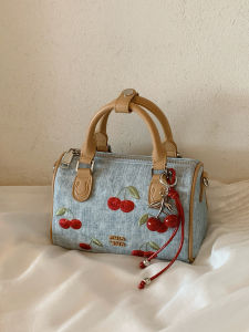 CHIO‘2ND | Cherry Sweet Womens Blue Boston Handbag