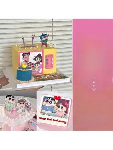 การตกแต่งเค้กด้วยการอบ กระดาษน้ำมันข้าวโพดที่สามารถบริโภคได้ รูปการ์ตูน ซีรีส์ Crayon Shinchan ขนมปัง ของเล่น ของขวัญ