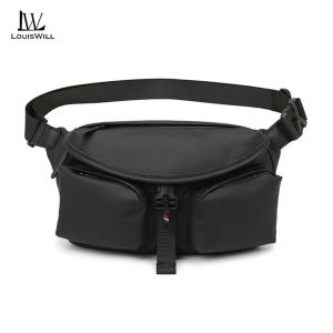 LouisWill Waist Bag Casual Chest Bag Fashion Messenger Bag Travel Bag Business Bag Phone Bag Waterproof Lightweight Bag Leisure Sport Street Bag for College Student
