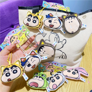 Kawaii Cartoon Frog Panda Plush Keychain Couple Bag Decorations Creative Gift Anime Surrounding Doodle Little New Keychains