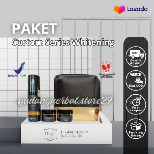 {Bisa COD} PAKET PLATINUM SERIES CUSTOM ISI 3 (Whitening) |Higlow Skincare BPOM