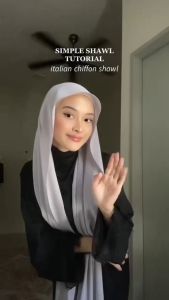 Shawl Crush Chiffon Pleated Halus