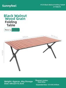 SUNNY FEEL | Portable Folding Camping Table Chair
