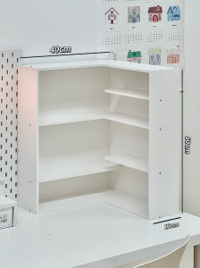 Desktop Makeup Cosmetic Storage Box Corner Shelf Perfume Skincare Organizer Cabinet Bedroom Wall Mounted Rack Organizer