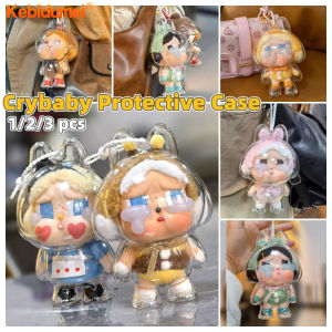 (Ready Stock) Kebidumei Crybaby V3 V2 V1 Transparent Protective Case Crying Baby Vinyl Plush Face Protective Cover Waterproof Dustproof Doll Keychain Case Bag Hanging Decorations