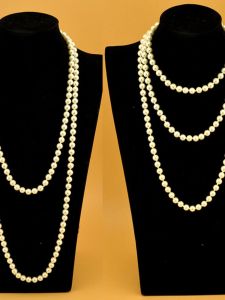 K-style Bridal Multi-Layer Pearl Sweater Chain Long Socialite round Beads Retro Wedding Cheongsam Double-Layer Necklace Accessories for Women