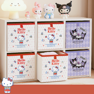Sanrio | Kawaii Sanrio Desktop Storage Box Foldable Toy Sundries Underwear Cosmetic Stationery Organizer T-Shirt Wardrobe Storage